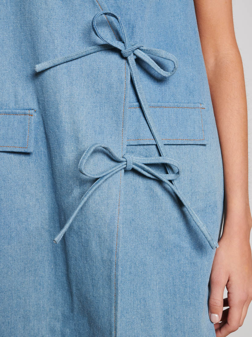 <b> Ghospell </b> Beckett Denim Mini Dress - Image 6