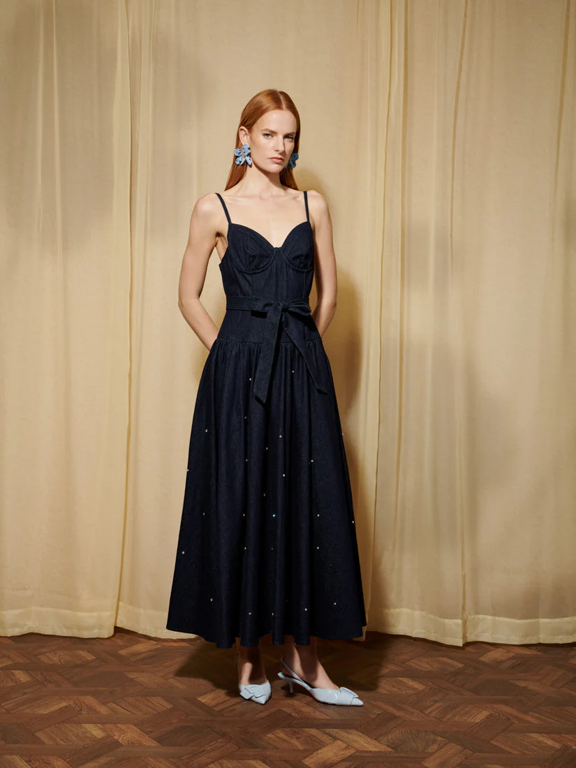 <b>DREAM</b> Brightside Denim Midi Dress - Image 4