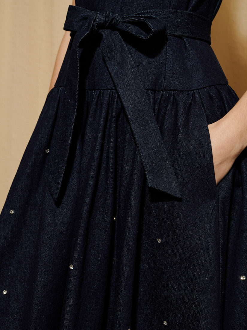 <b>DREAM</b> Brightside Denim Midi Dress - Image 6