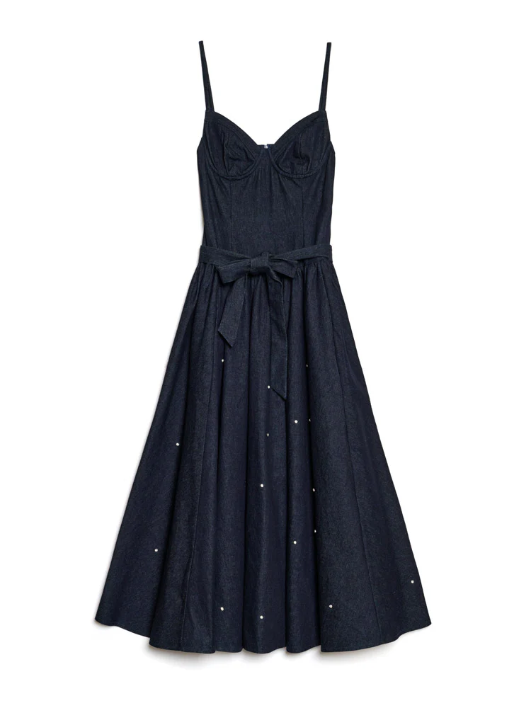 <b>DREAM</b> Brightside Denim Midi Dress - Image 7