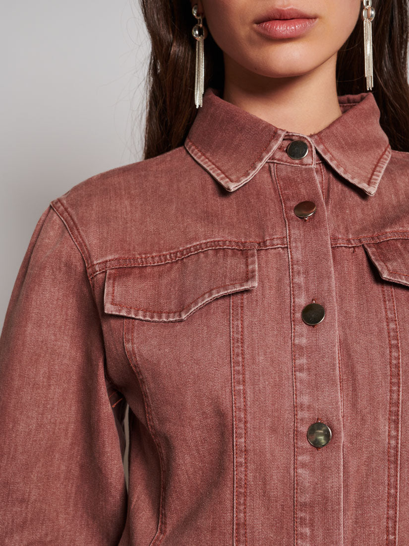 <b> Ghospell </b> Britt Denim Shirt - Image 6