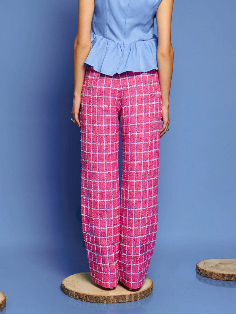 <b>DREAM</b> Cottage Check Tweed Trousers - Image 3