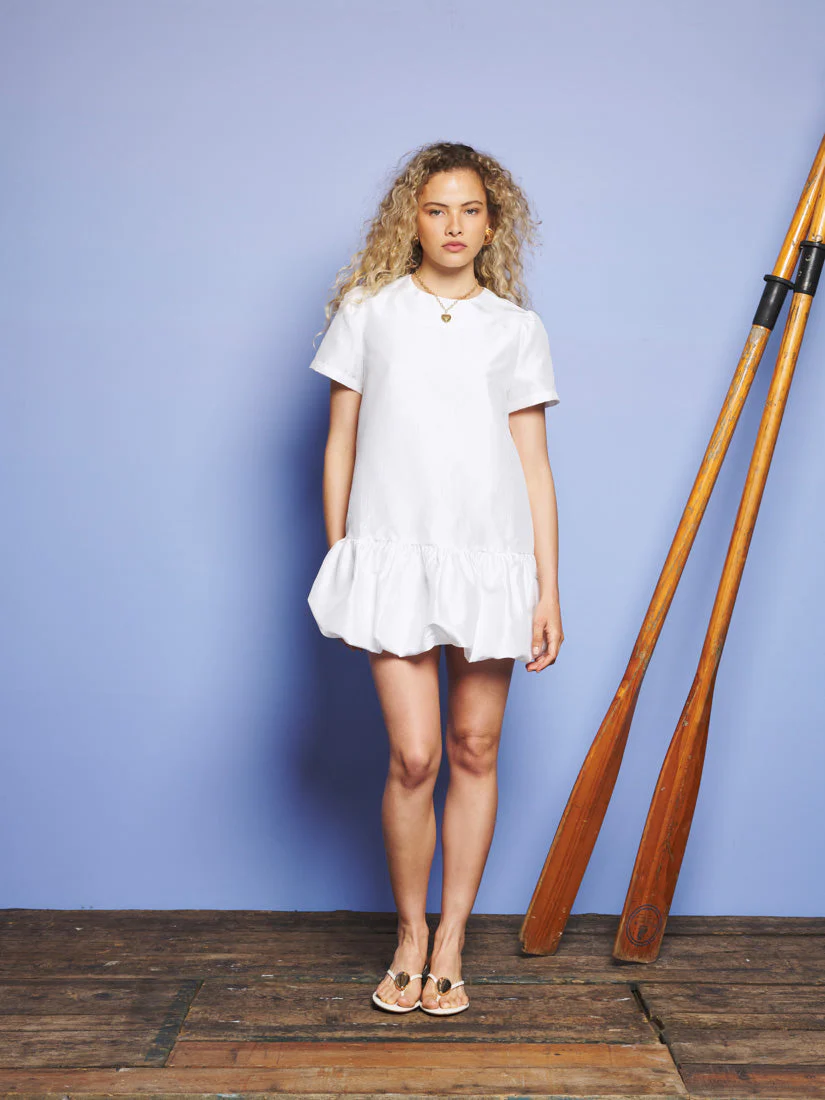 Crystal Clear Taffeta Mini Dress - Image 4