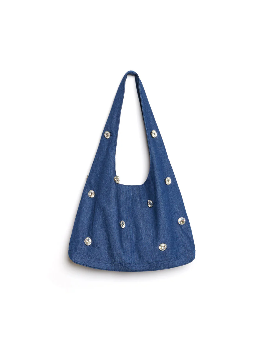 Daze Embellished Denim Bag - Image 3