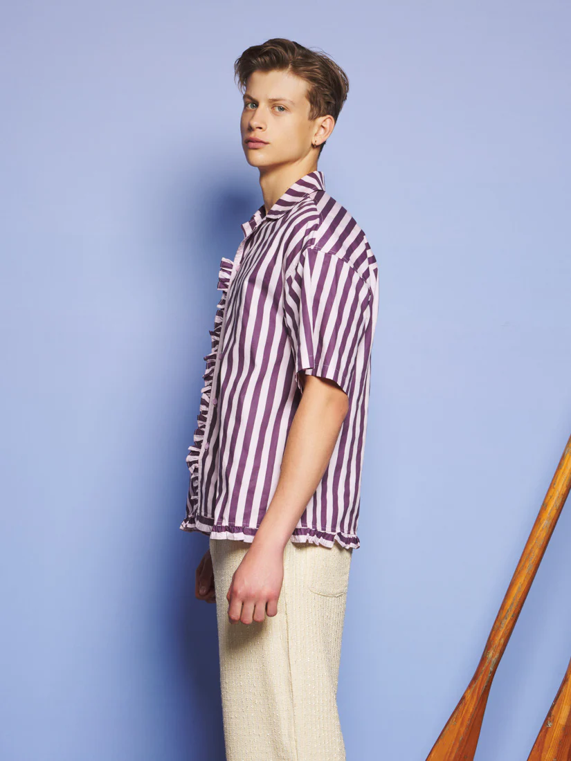 Deck Stripe Revere Collar Shirt - Image 5