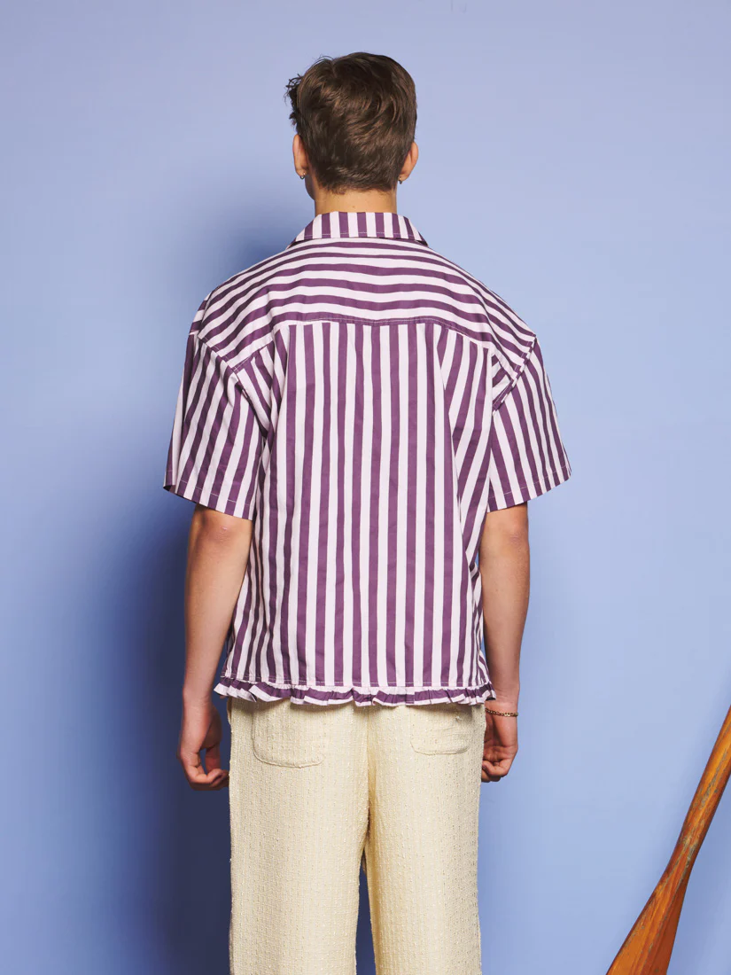 Deck Stripe Revere Collar Shirt - Image 6