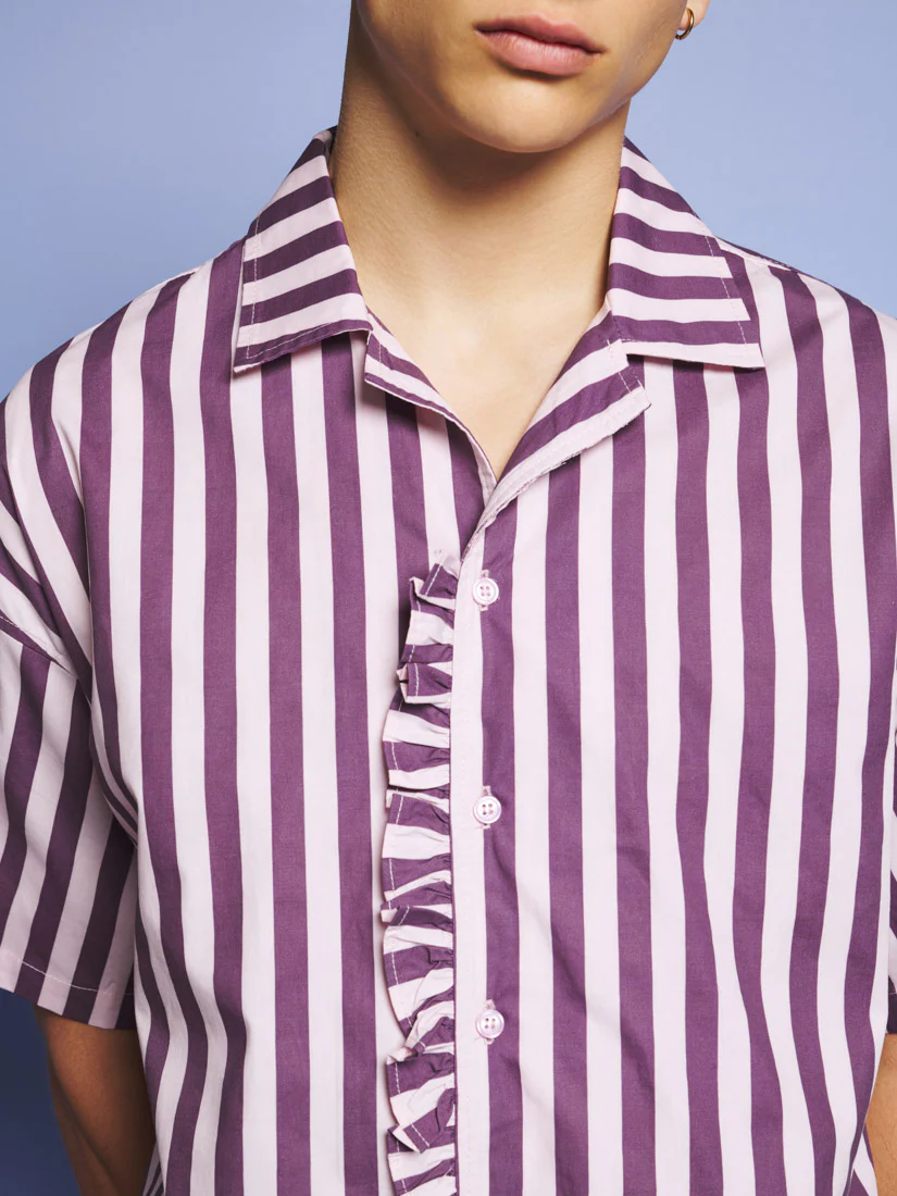 Deck Stripe Revere Collar Shirt - Image 8