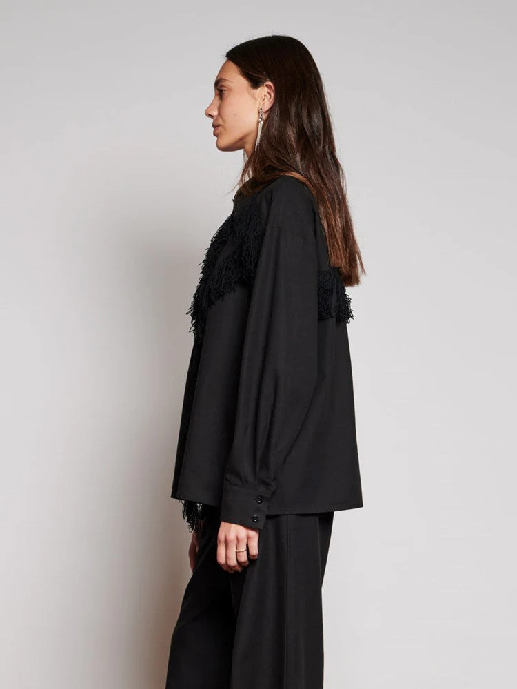 <b> Ghospell </b> Georgie Fringe Shirt - Image 3
