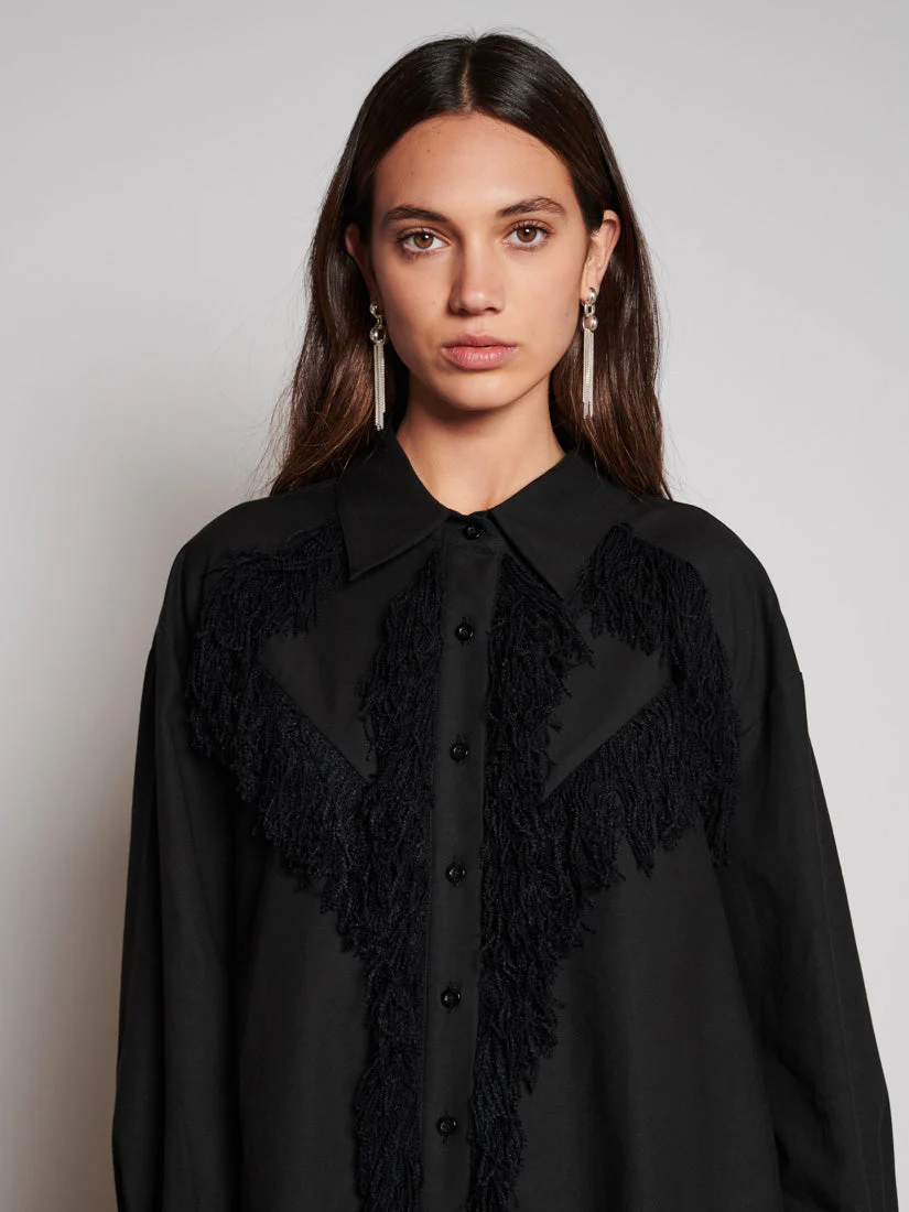 <b> Ghospell </b> Georgie Fringe Shirt - Image 5