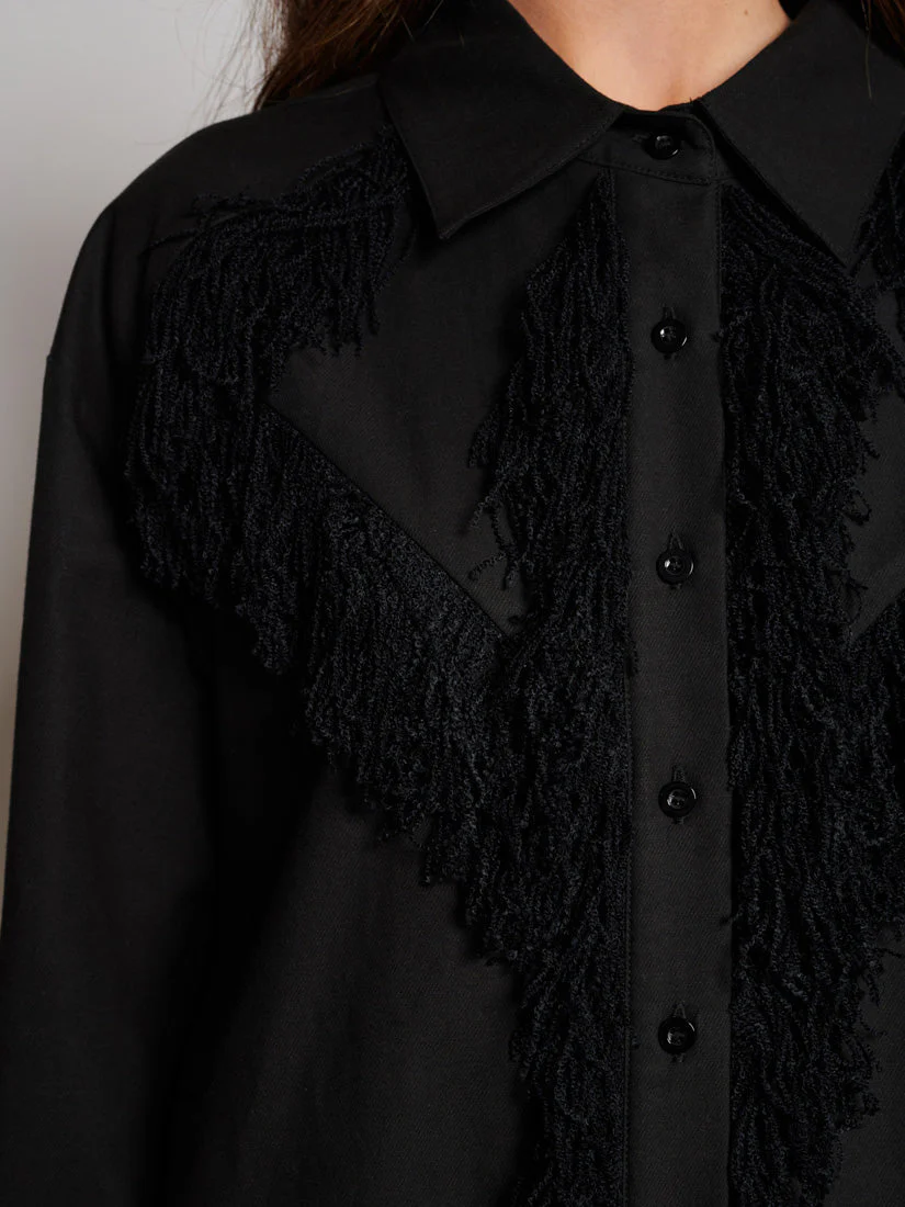 <b> Ghospell </b> Georgie Fringe Shirt - Image 6