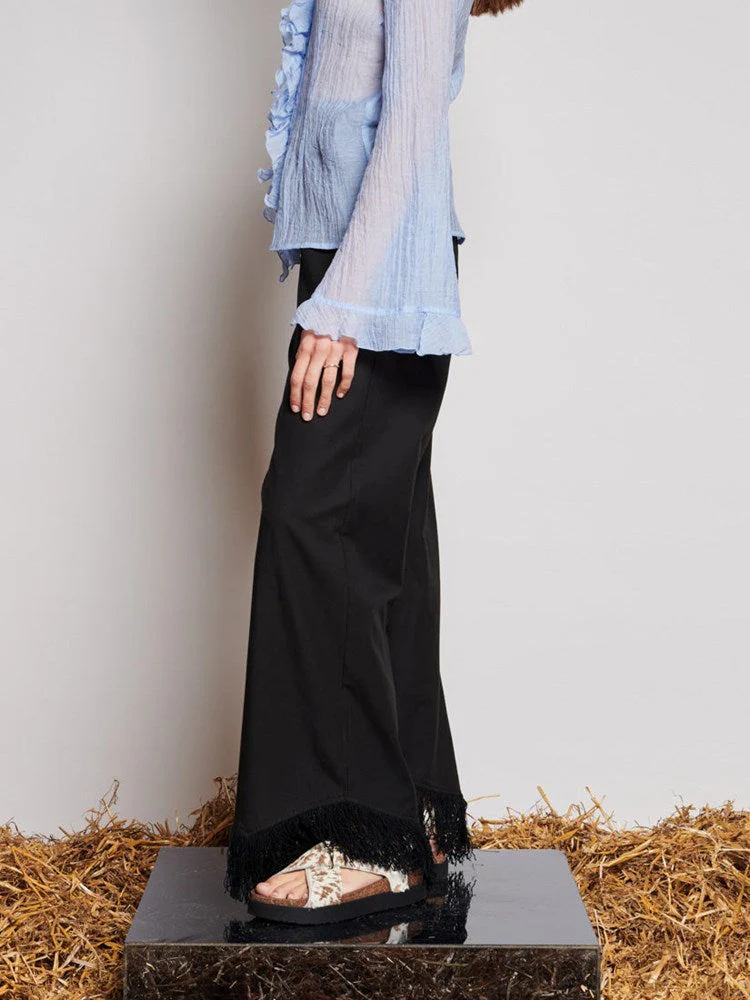 <b> Ghospell </b> Georgie Fringe Trousers - Image 3