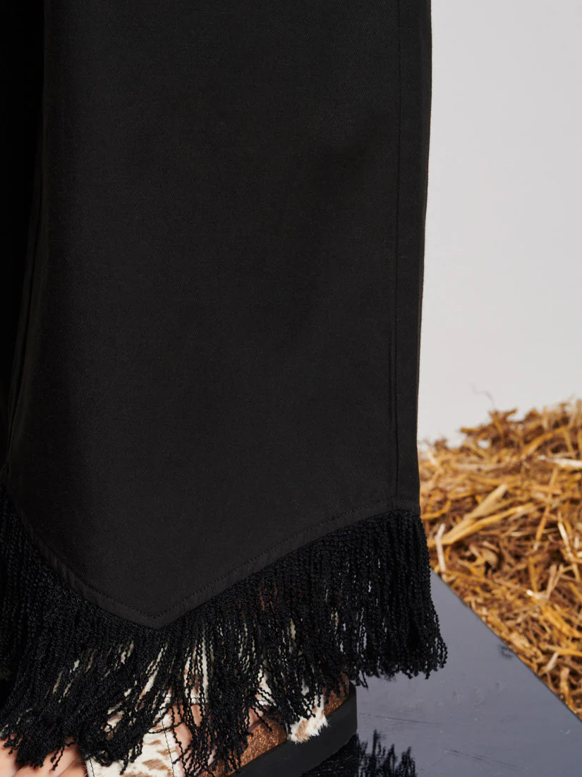 <b> Ghospell </b> Georgie Fringe Trousers - Image 6