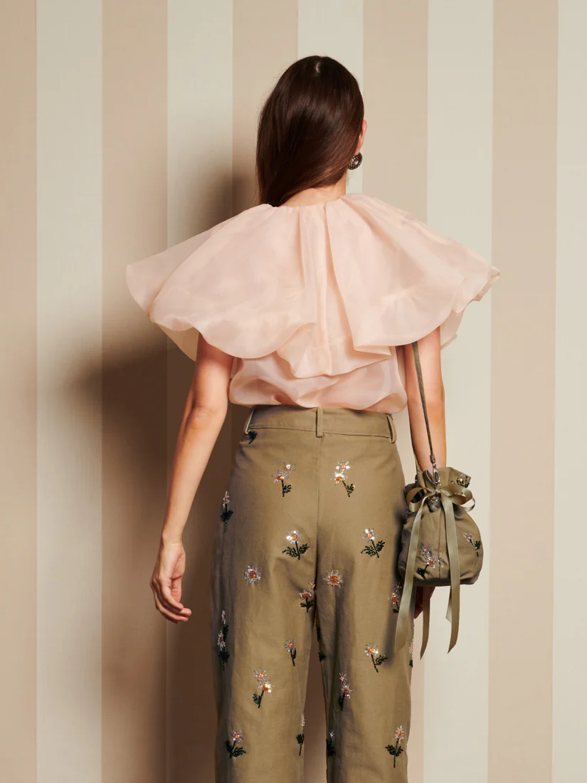 <b>DREAM</b> Harmony Organza Cape Blouse - Image 3