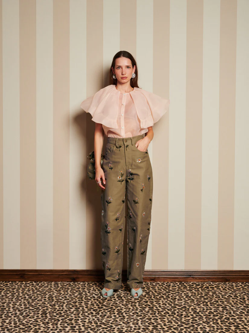 <b>DREAM</b> Harmony Organza Cape Blouse - Image 4