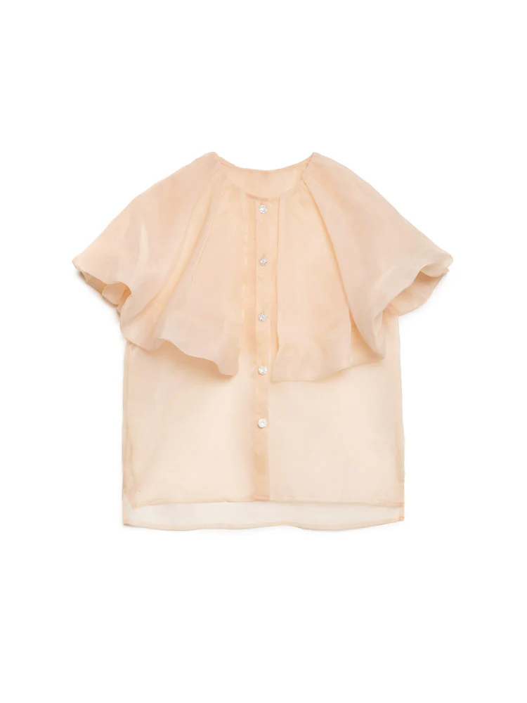 <b>DREAM</b> Harmony Organza Cape Blouse - Image 7