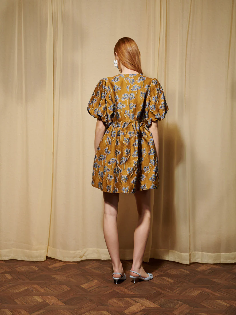 <b>DREAM</b> Honey Jacquard Mini Dress - Image 3