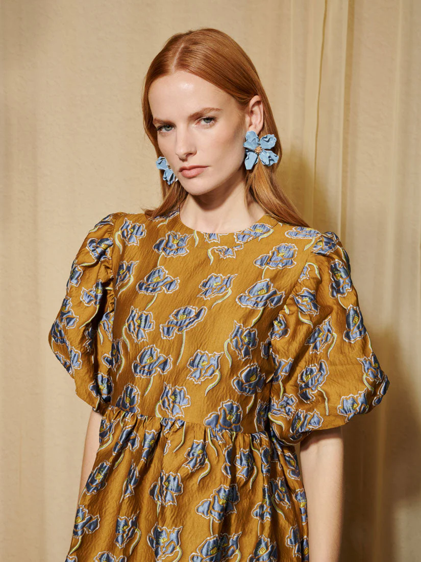 <b>DREAM</b> Honey Jacquard Mini Dress - Image 5