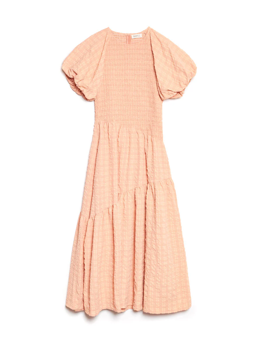 <b> Ghospell </b> Keziah Check Midi Dress - Image 7