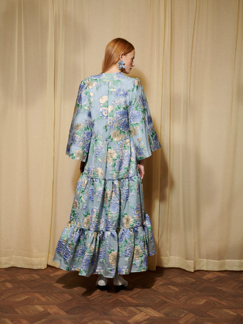 <b>DREAM</b> Lilt Floral Jacquard Maxi Dress - Image 3