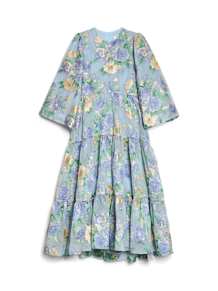 <b>DREAM</b> Lilt Floral Jacquard Maxi Dress - Image 7