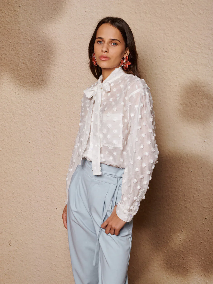 Orin Spot Bow Shirt - Image 3