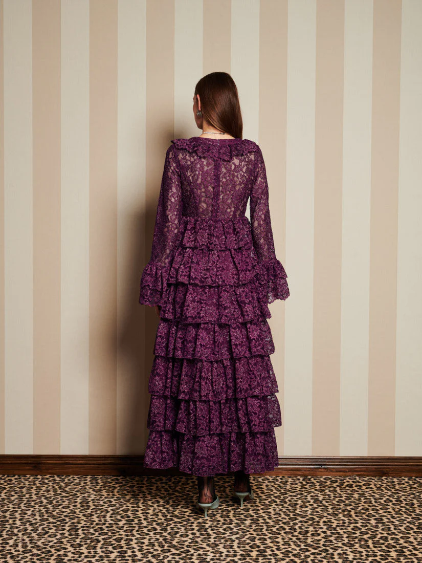 <b>DREAM</b> Quill Lace Maxi Dress - Image 3