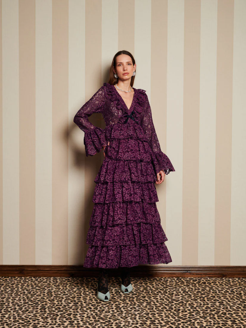 <b>DREAM</b> Quill Lace Maxi Dress - Image 4