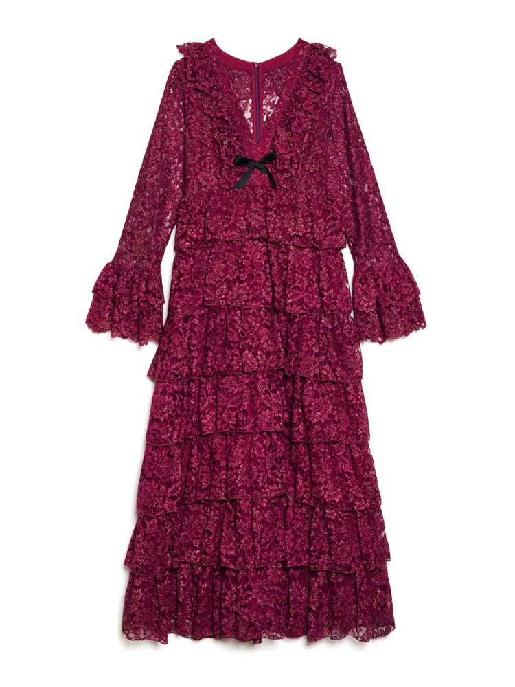 <b>DREAM</b> Quill Lace Maxi Dress - Image 7