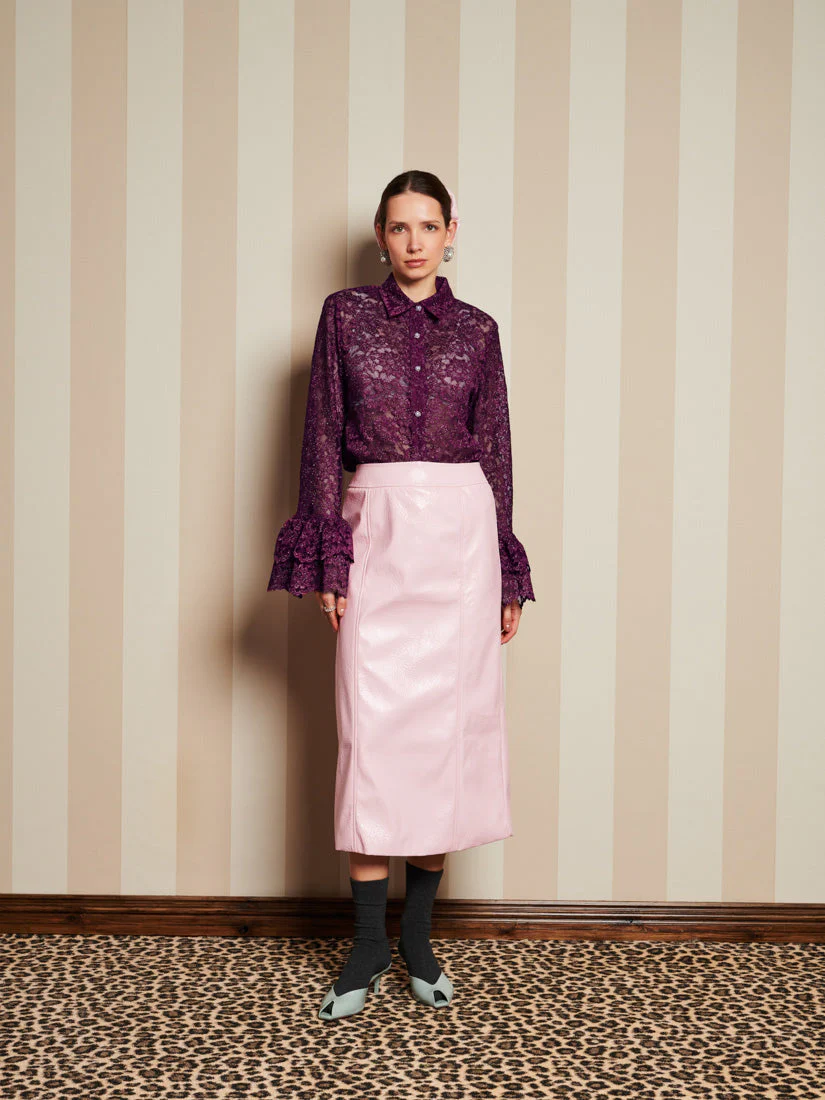 <b>DREAM</b> Quill Lace Ruffle Blouse - Image 4