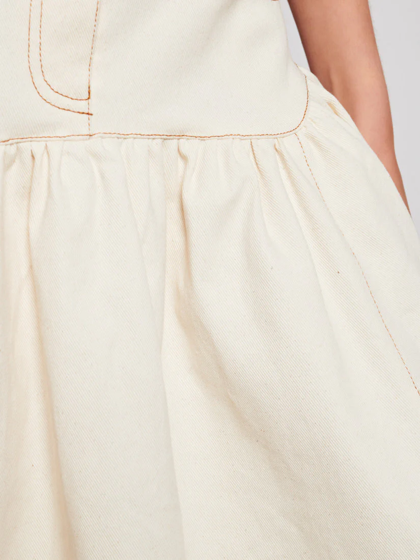 <b> Ghospell </b> Quincey Drill Midi Skirt - Image 6