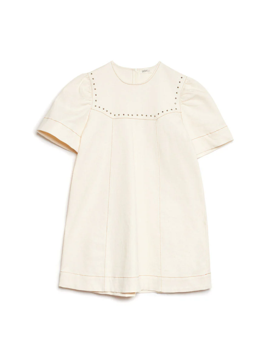 <b> Ghospell </b> Quincey Drill Mini Dress - Image 7