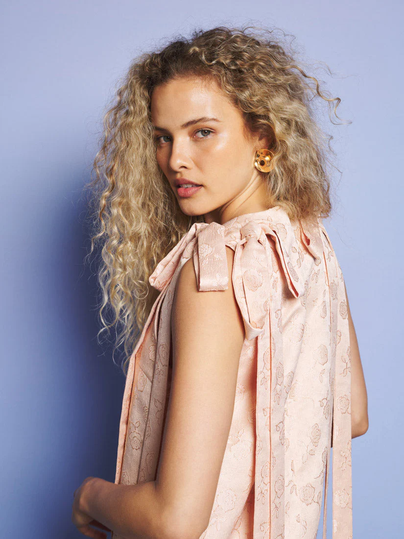 Serene Bow Mini Dress - Image 5