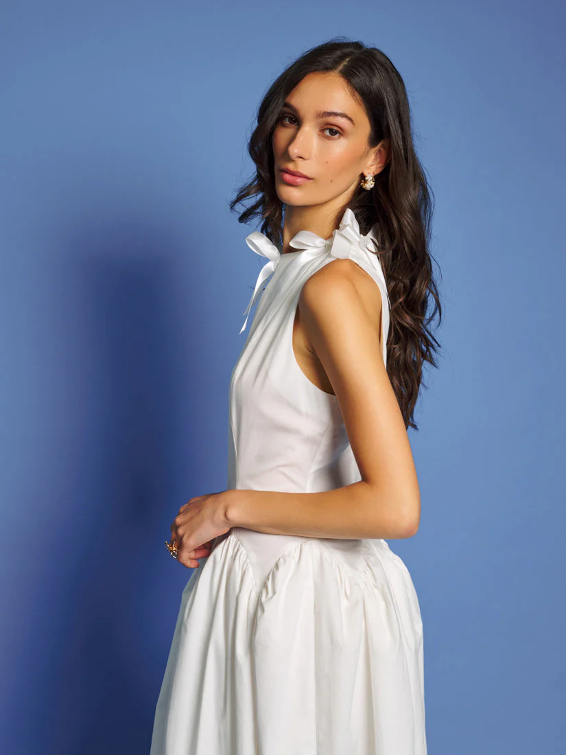 <b>DREAM</b> Shoreline Bows Midi Dress - Image 5