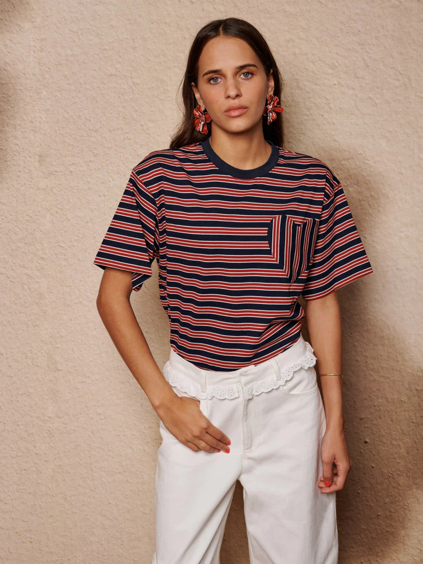 Soleil Stripe Boxy T-shirt - Image 3