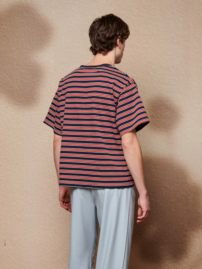 Soleil Stripe Boxy T-shirt - Image 6