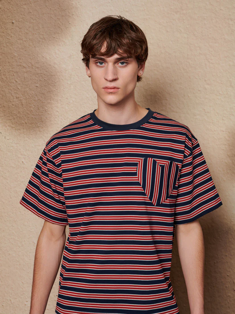 Soleil Stripe Boxy T-shirt - Image 7