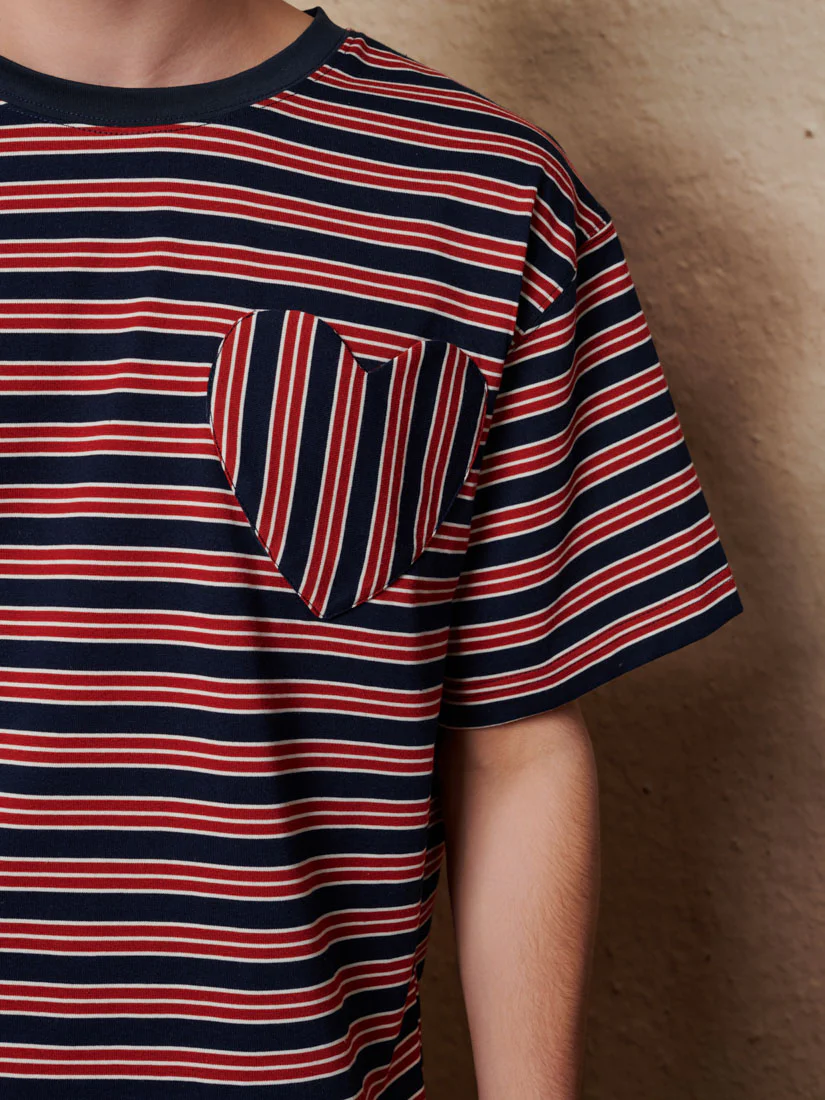 Soleil Stripe Boxy T-shirt - Image 8