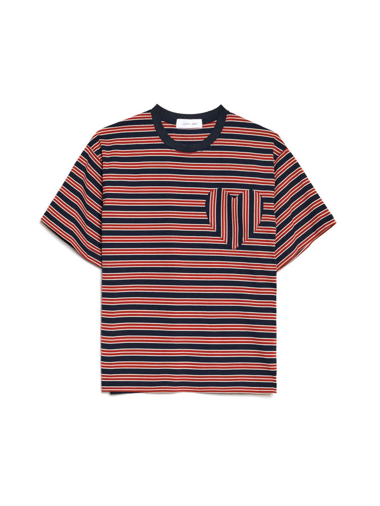 Soleil Stripe Boxy T-shirt - Image 9