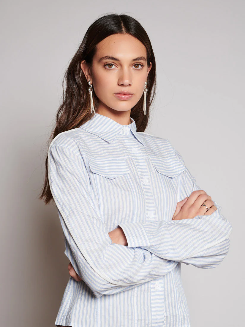 <b> Ghospell </b> Tali Stripe Shirt - Image 5