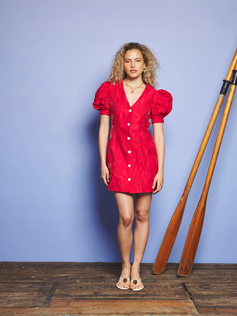 Tansy Jacquard Mini Dress - Image 4