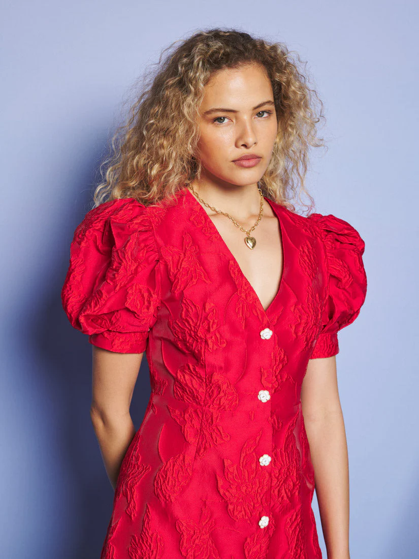 Tansy Jacquard Mini Dress - Image 5