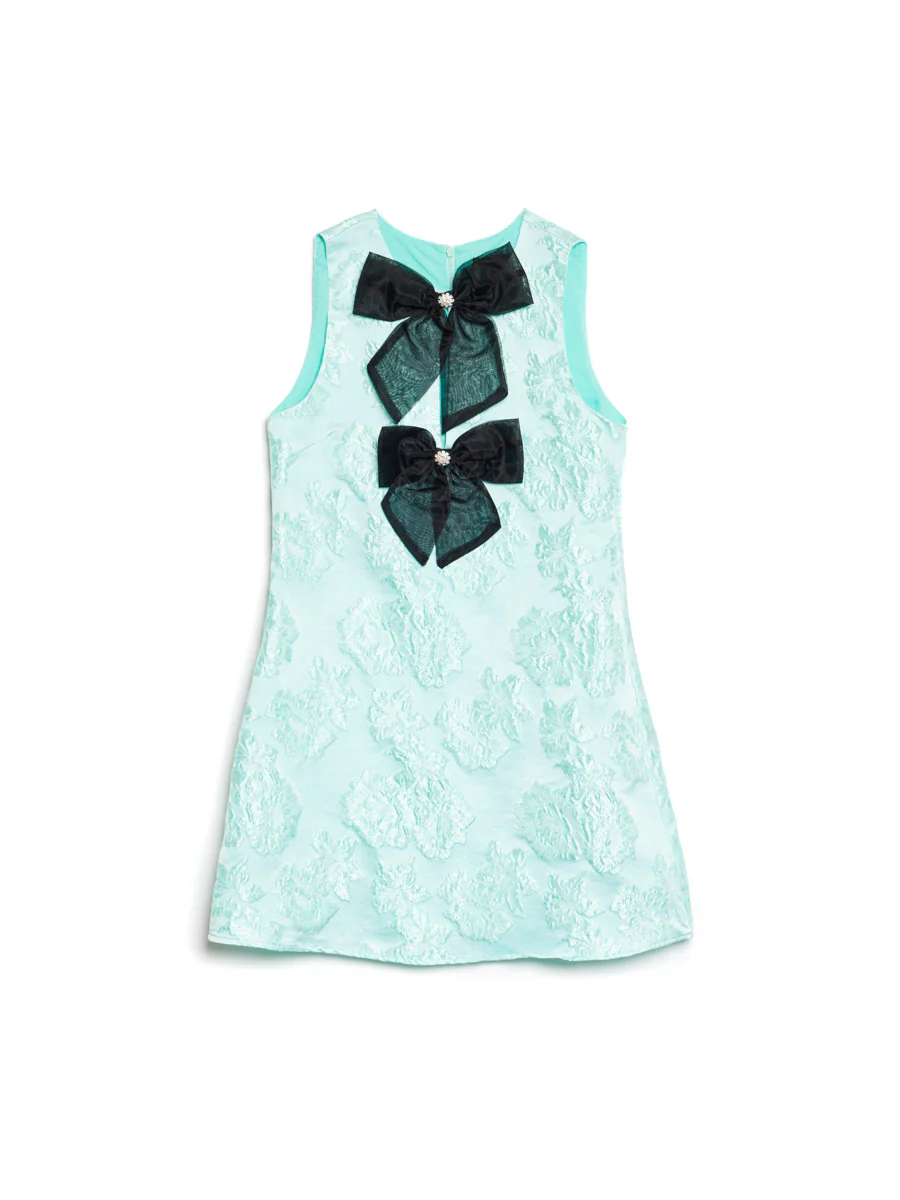 Water's Edge Bow Mini Dress - Image 7