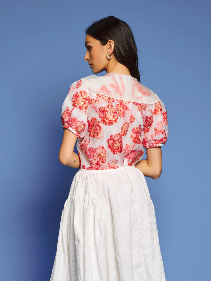 <b>DREAM</b> Willa Jacquard Blouse - Image 3