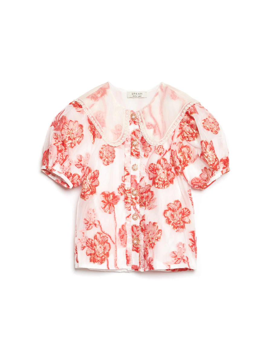 <b>DREAM</b> Willa Jacquard Blouse - Image 7