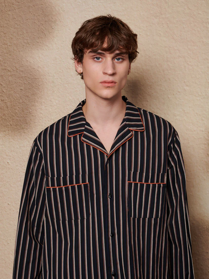 Wisp Stripe Pyjama Shirt - Image 7