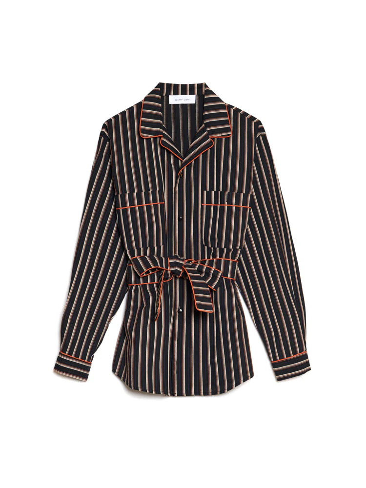 Wisp Stripe Pyjama Shirt - Image 9
